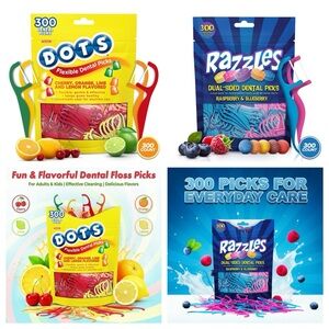 Razzles or Dots Flavored Dental Floss Picks